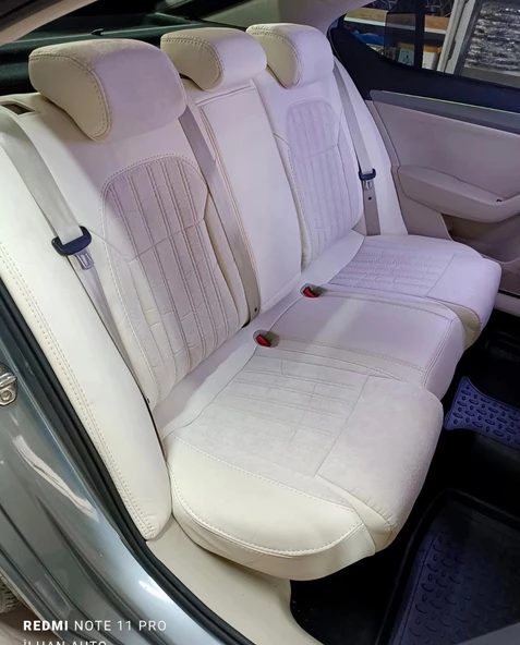 Skoda SuperB Araca Özel Dikim Koltuk Kılıfı - Resim 3