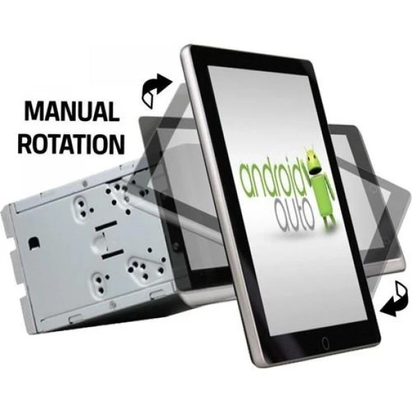 Noiser NS-1010 Automatic Rotate 10 inc Androıd 11 T3 2+32 Gb+Carplay Multimedıa +Kamera Hediyeli Dönen Ekran - 2