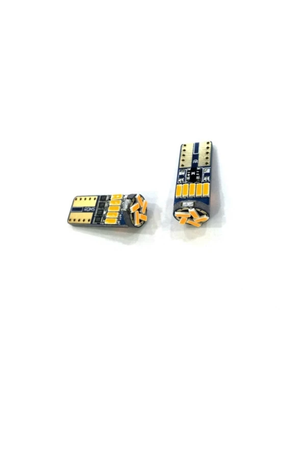 T10 Turuncu Dipsiz Led Park Ampulü 15smd T10 W5w