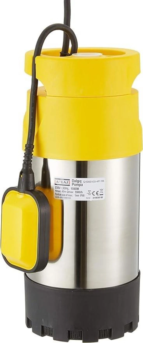 Attlas Plastik Gövdeli Temiz Su Pompası 40M Q1000103-4P-1 - 2