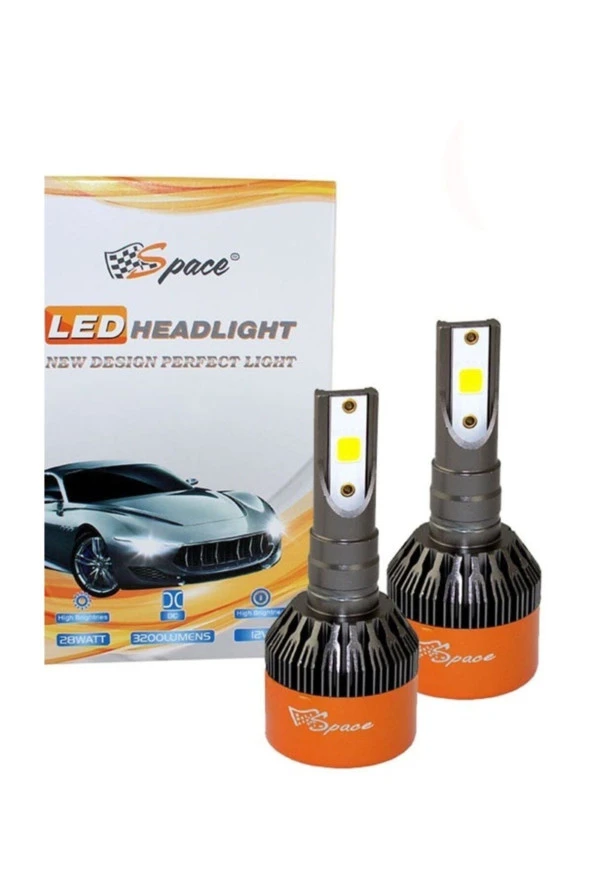 Led Xenon Şimşek Etkili 6000k Beyaz 12v 3200lm H8