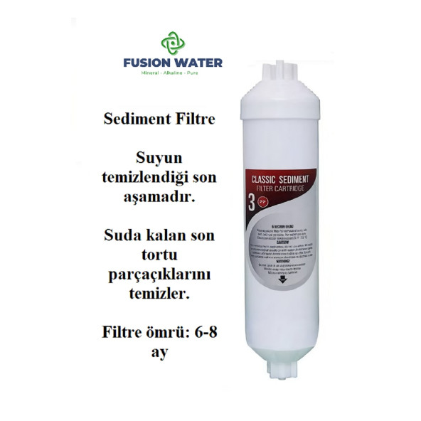Kapalı Kasa Su Arıtma Cihazlarına Uyumlu 4'lü Filtre Seti / Inline Filtre Seti - 4