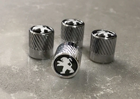 METAL LOGOLU PEUGEOT SİBOP KAPAĞI -  METAL SİBOP KAPAĞI PEUGEOT - LÜKS SİBOP KAPAĞI PEJO