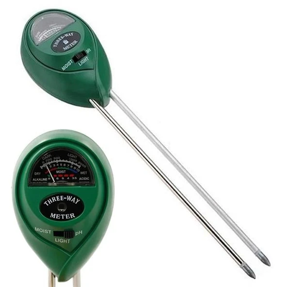 Noyafa TR-01 Analog Toprak Analiz Test Cihazı PH-SU NEM-IŞIK Metre Ölçer - 10
