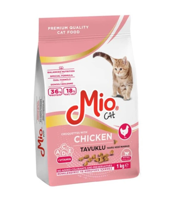 Mio Kitten Tavuklu Yavru Kedi Maması 1 Kg