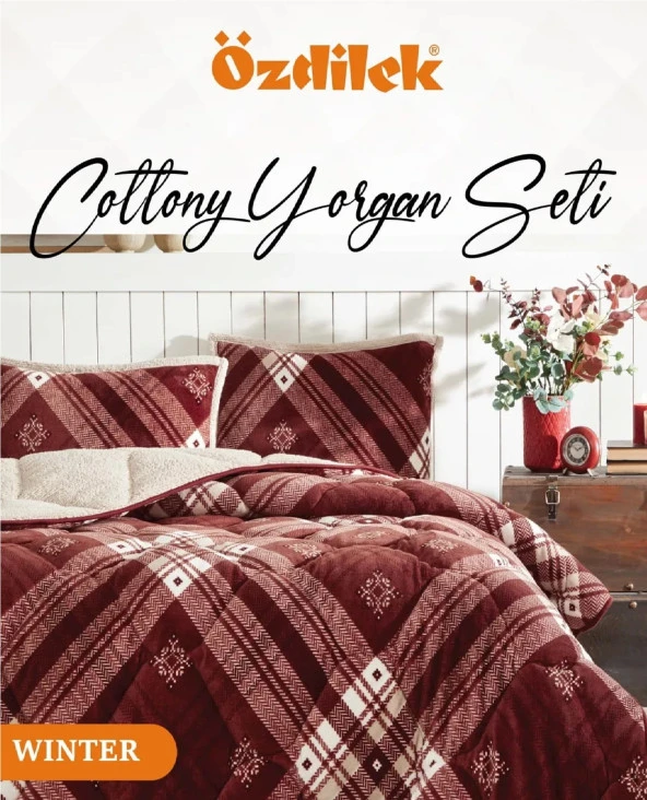 Özdilek Cottony Yorgan Seti Çift Kişilik (220x240)-Winter