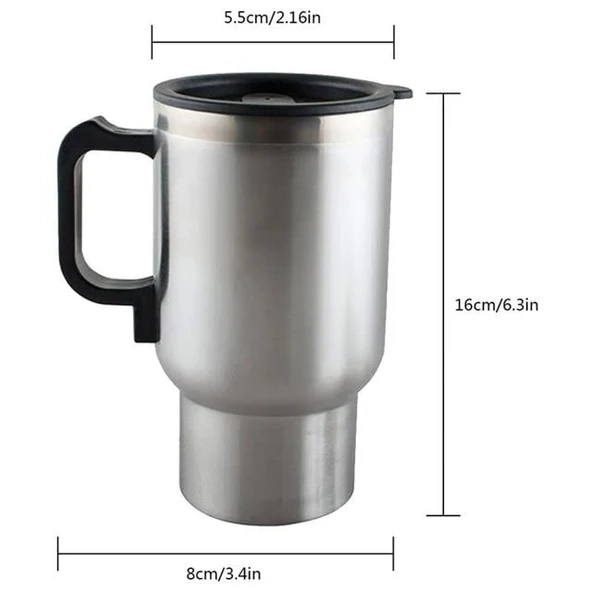 Powermaster Paslanmaz Çelik 12 Volt Araç İçi Termos KLC A-103 - Resim 5