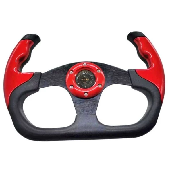 F1 spor direksiyon momo model kırmızı / DIDI156 - Resim 2
