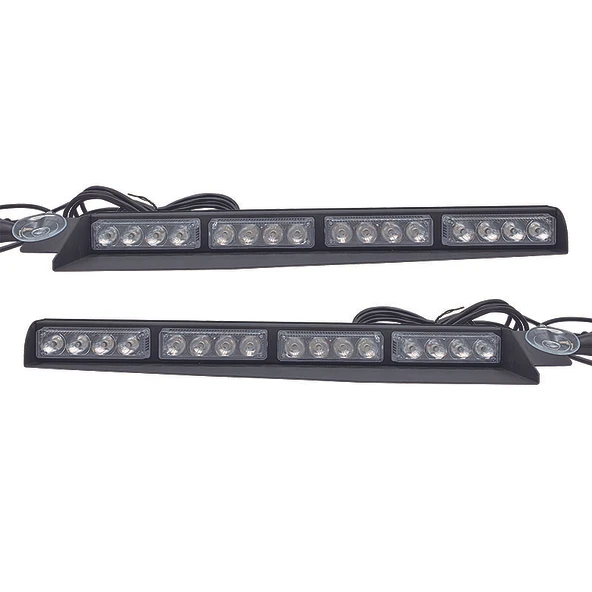 Çakar lamba vantuzlu 2'li set 12-30v kırmızı-mavi / LAPA542 ürün görseli 1