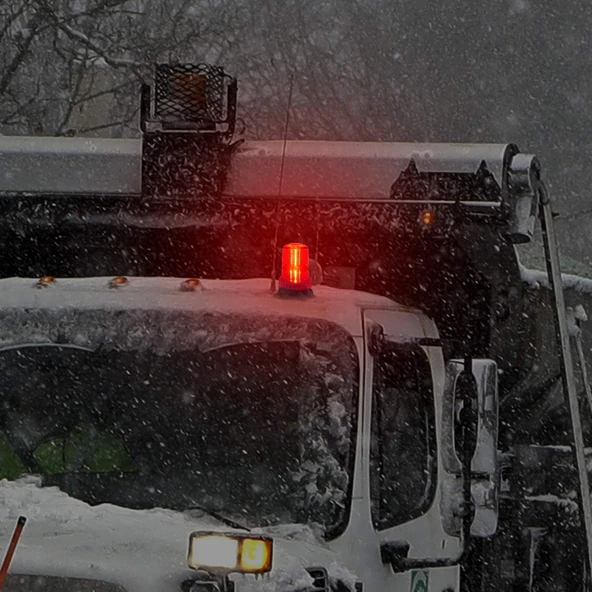 7 fonksiyonlu tepe lambası çakarlı mıknatıslı dikey model 12-30v kırmızı / LAIK537-2 - Resim 4