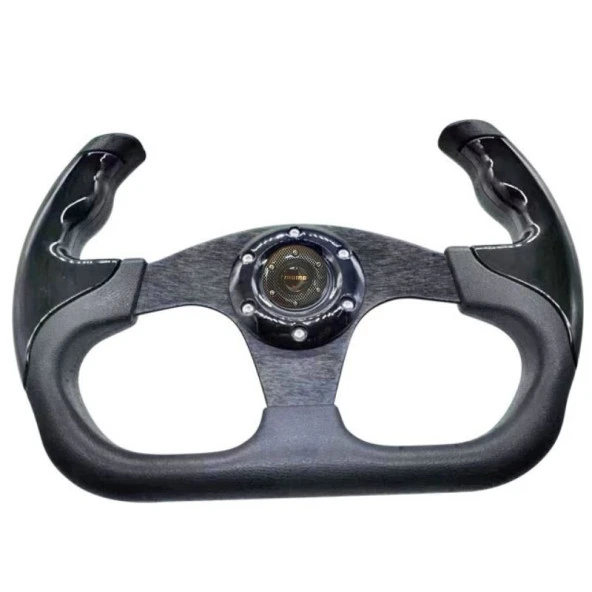 F1 spor direksiyon momo model siyah / DIDI154 - Resim 2