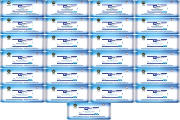 BlueWhite Yetişkin Hasta Perine Bölgesi Temizleme Mendil-Havlusu (25 li set) 50 Yaprak Hijyenik