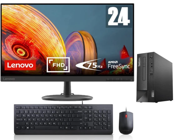 LENOVO THINKCENTRE NEO 50S SFF İntel Core İ5 12400 16gb 512gb M.2 Nvme SSD 23.8"Monitör Windows11Home MasaÜstü Bilgisiyar SFFN11T00014TX22+ZettaUsbBellek ürün görseli 1