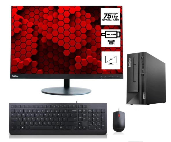 LENOVO THINKCENTRE NEO 50S SFF İntel Core İ5 12400 32gb 512gb M.2 Nvme SSD 21.5"Monitör Windows11Pro MasaÜstü Bilgisiyar SFFM11T00014TX42+ZettaUsbBellek
