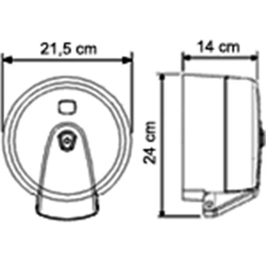 Vialli K3B Mini Cimri İçten Çekme Tuvalet Kağıdı Dispenser Siyah - 2