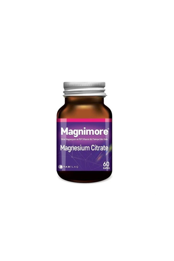 Magnimore Magnezyum Sitrat 60 Kapsül 8680133001604