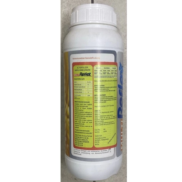 Multi Reflex Sıvı Azot Yaprak Gübresi 1 lt - 2
