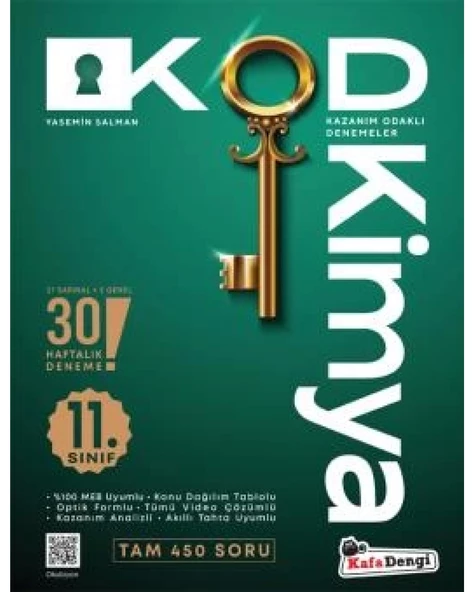 11. Sınıf KOD Kimya Haftalık Sarmal Deneme