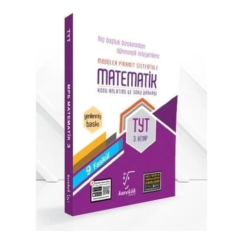 KAREKÖK TYT MATEMATİK 3.KİTAP KONU ANLATIMLI SORU BANKASI