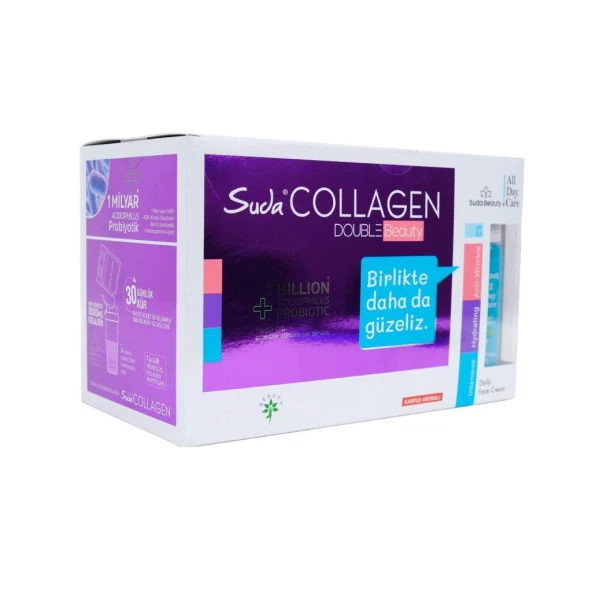 Suda Collagen Double Beauty 10gx30 Şase Karpuz Kolajen+suda Beauty-all Day Care Yüz Kremi 50ml