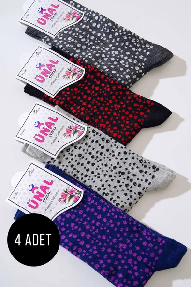 ​Dikişsiz Dörtlü Bayan Soket Asorti 8 ürün görseli
