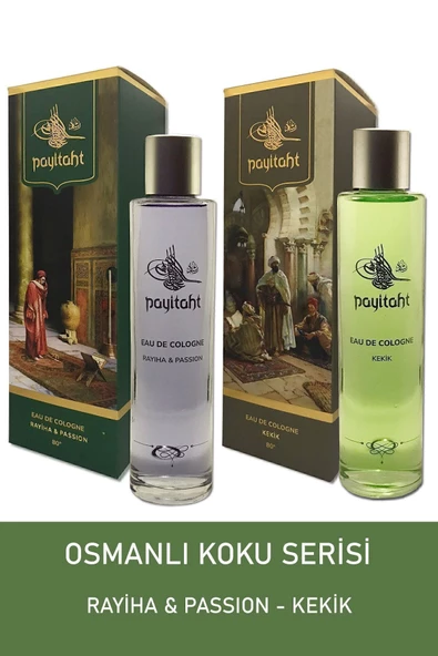 Parfümlü Kolonya Rayiha-Possion & Kekik - Osmanlı Koku Serisi 200 Ml Cam Şişe 80 Derece Eau De Cologne