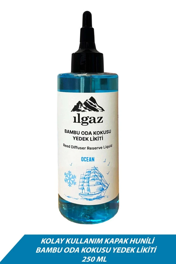 Okyanus Esintisi 2'li Set Bambu Çubuklu Oda Kokusu 110 Ml & Okyanus Esintisi Yedek Likit Şişe 200 Ml - Resim 3