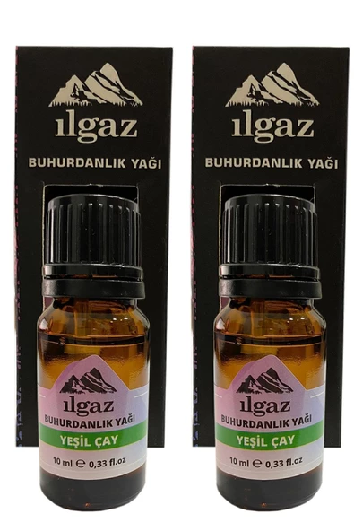 Yeşil Çay Buhurdanlık Yağı 10 Ml 2'li Eko Paket Doğal Uçucu Yağ Dinlendirici Etkili