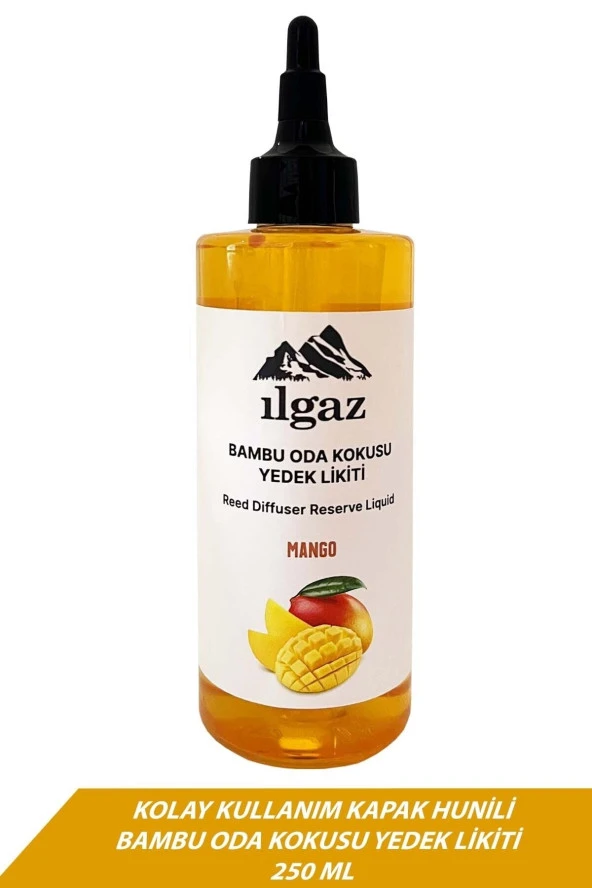 Mango 2'li Set Bambu Çubuklu Oda Kokusu 110 Ml & Mango Yedek Likit Şişe 200 Ml - Resim 3