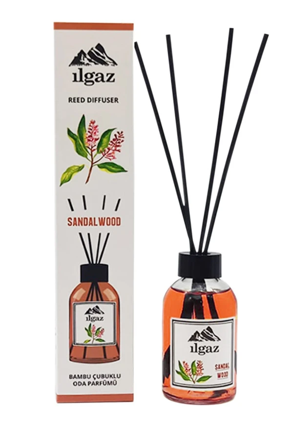 Sandal Ağacı 2'li Set Bambu Çubuklu Oda Kokusu 110 Ml & Sandal Ağacı Yedek Likit Şişe 200 Ml - Resim 4