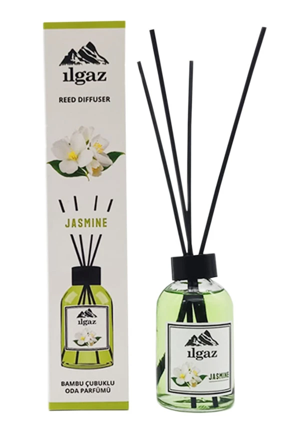 Yasemin Çiçeği 2'li Set Bambu Çubuklu Oda Kokusu 110 Ml & Yasemin Çiçeği Yedek Likit Şişe 200 Ml - Resim 4