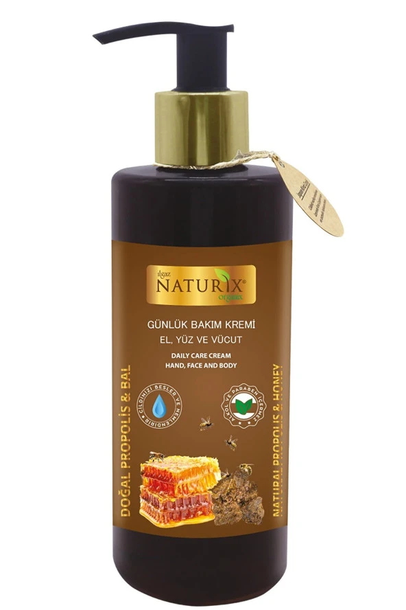 Propolis & Bal Özlü El, Yüz ve Vücut Bakım Kremi 250 Ml - 2'li Eko Paket Nemlendirici ve Onarıcı Vücut Losyonu - 2