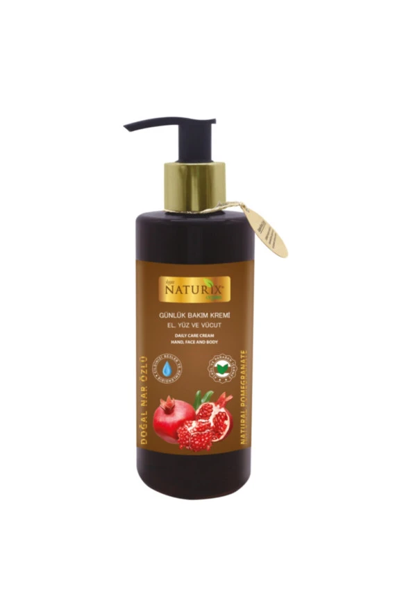 Nar Özlü El, Yüz ve Vücut Kremi 250 Ml Nemlendirici Onarıcı Vücut Losyonu