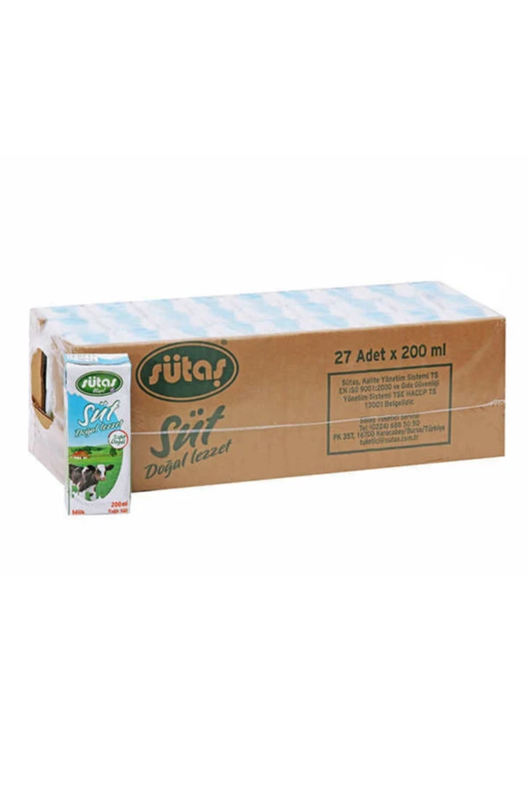 Yarım yağlı Uht Süt 200 ml ( 27 adet )