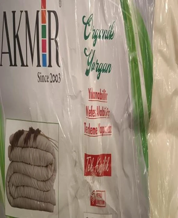 Yorgan 90289 Tek Kişi Org hiç Kimyasal Kullanılmamış Boncuk Silikon İç Malzeme - 9