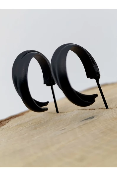 Siyah Desenli Küpe ürün görseli 1