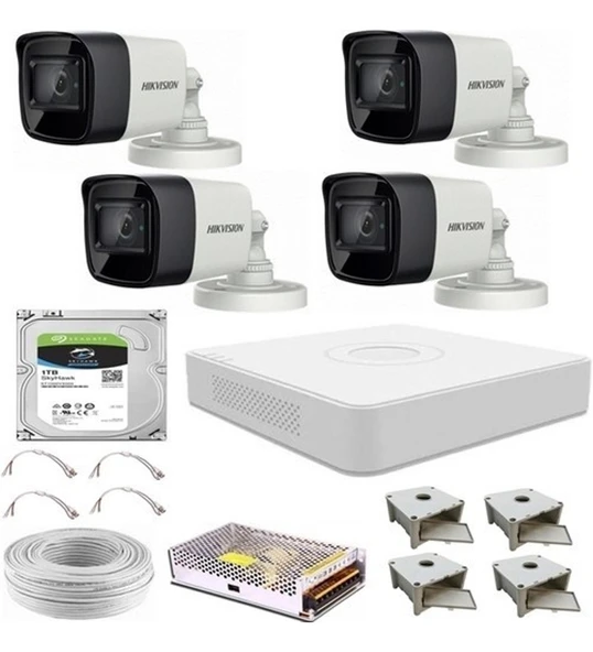 Hıkvısıon Güvenlik Kamera Sistemi 4 Kameralı ürün görseli
