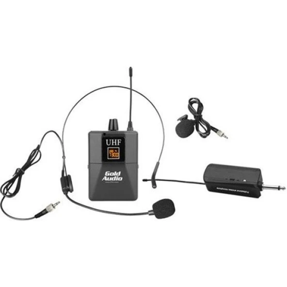 Gold Audio GX-831Y Yaka-Headset (Kafa) Wireless Telsiz Mikrofon