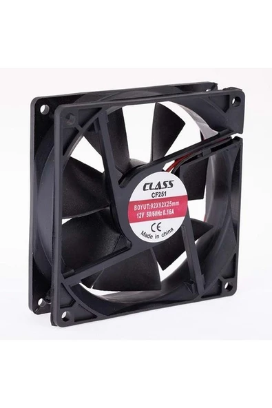Class Cf-251 90x90x25 Dc 12 Volt 0.16a Aksiyel Fan ürün görseli 1