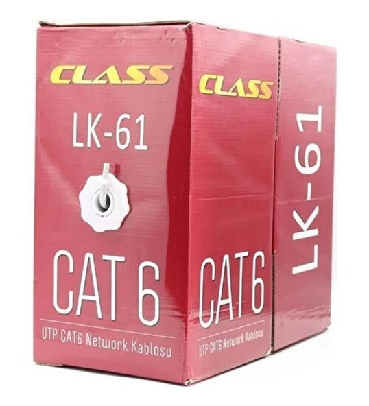 Class Utp Cat6 Network Kablosu 24AWG Gri 305METRE ürün görseli