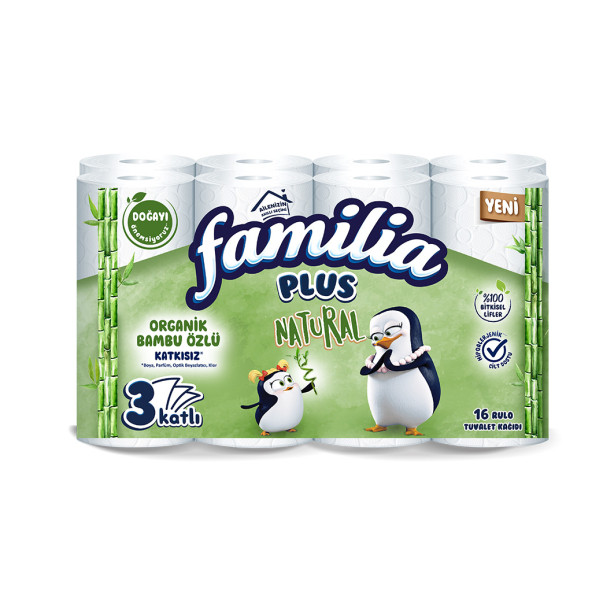 Familia Plus Natural Tuvalet Kağıdı 16 Rulo