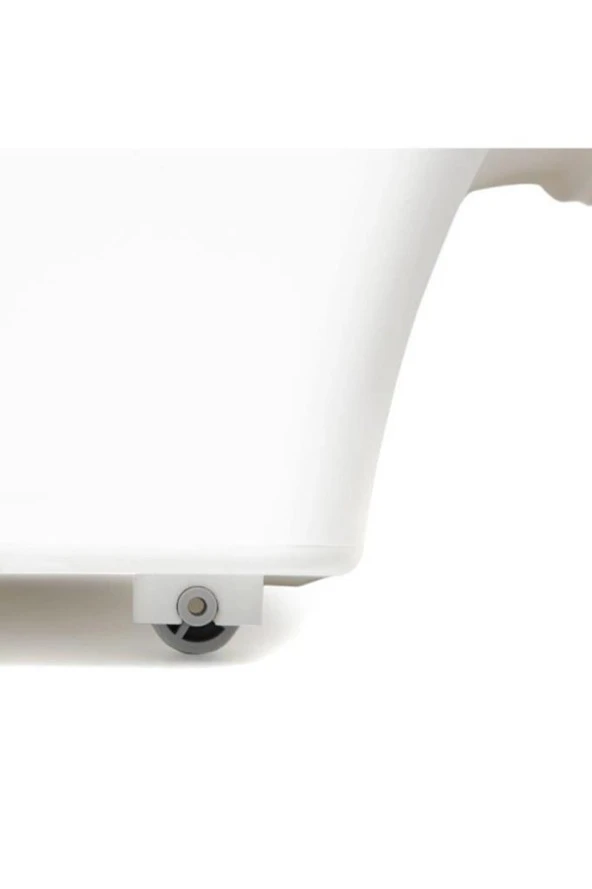 Motek Tekerlekli Patateslik Soğanlık Oyuncak Kutusu Patateslik Soğanlık Sepeti 3X12Lt Beyaz+Gri - 8