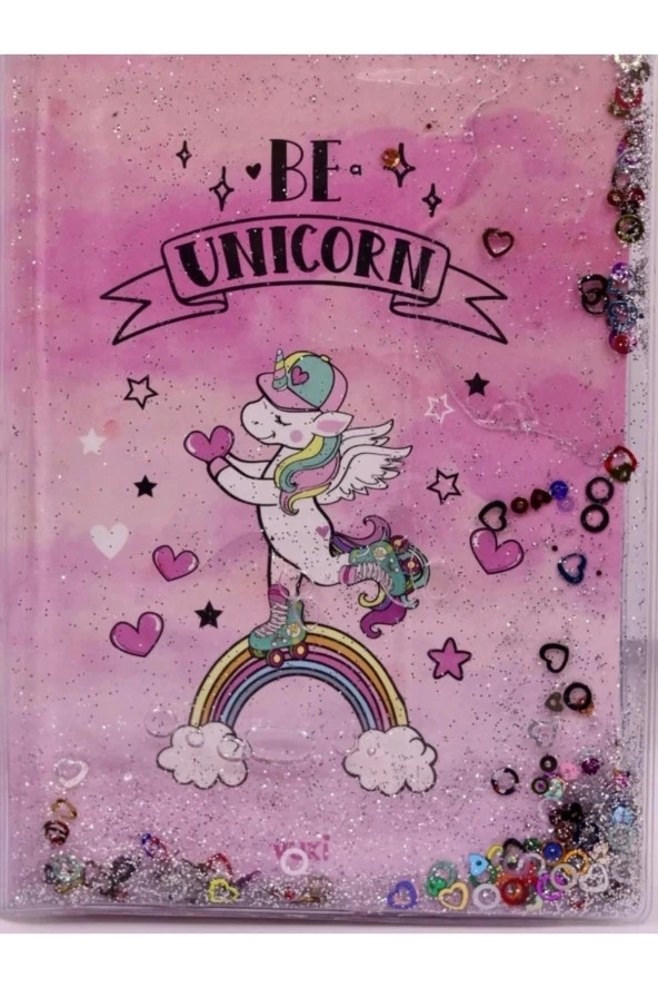 Unicorn A5 Boy Simli Ve Sulu Kapaklı Defter Mls-303