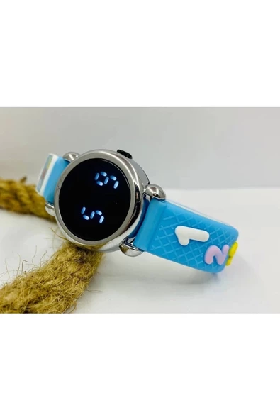 Mavi Şirin Kasa Hayalet Ekran Şık Çocuk Kol Saati Mls-436 - 2