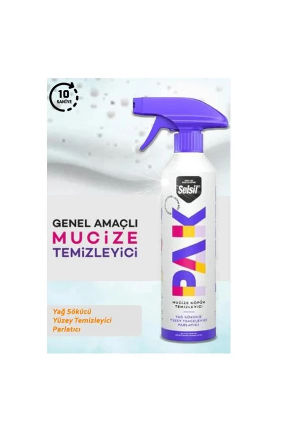 Selsil Pak Mucize Köpük Temizleyici Sprey 500 ml - 2