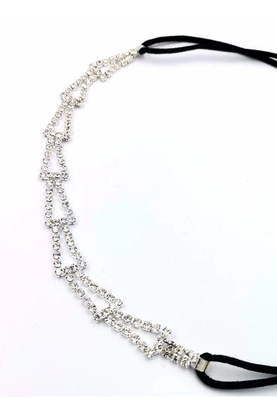 Zirkon Taşlı Abiye Saç ve Boyun Süsü ürün görseli 1