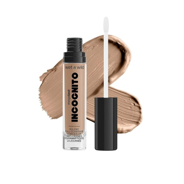 wet n wild Mega Last Incognıto All - Day Full Covarage Concealer Medıum Honey