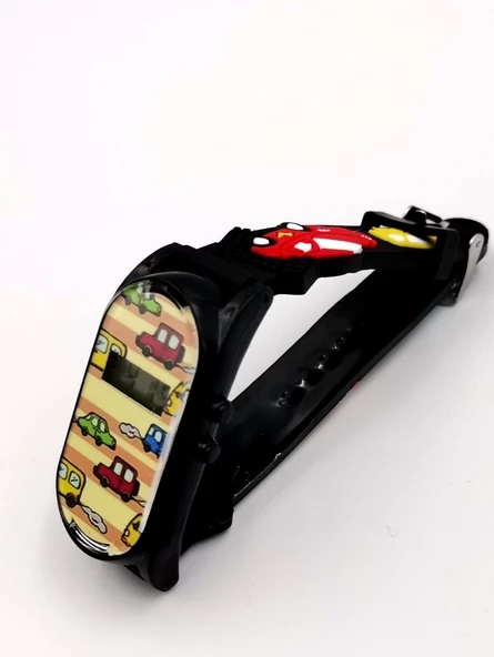 Renkli Figürlü Diital Çocuk Saati