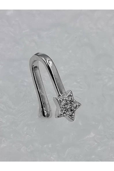 316 L Çelik Zirkon Taşlı  Lüks Piercıng