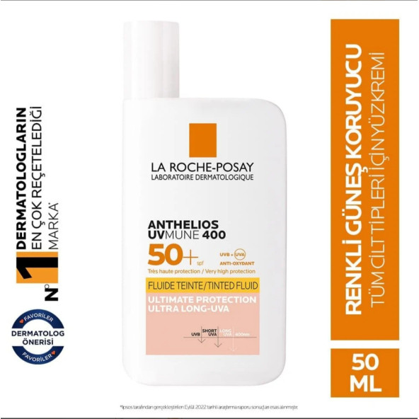 La Roche Posay Anthelios UVmune Fluid Renkli Güneş Kremi SPF50+ 50 ml